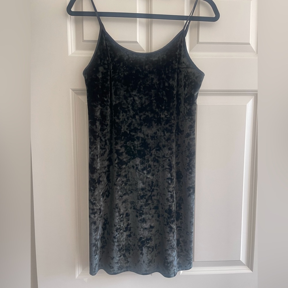 Victoria’s Secret Black Velvet Slip on Pajama Lingerie XS